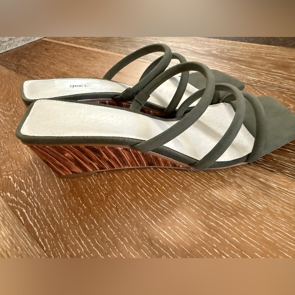 Sanctuary klique green wedges sandals - Picture 4 of 10